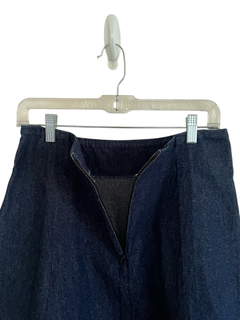 Lorna Leedy Fancy Pony Land Blue Denim Gun Pencil Skirt Small - Picture 4 of 6